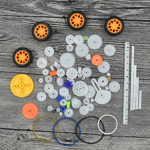 ENGRANAJES POLEAS. EJE Y RUEDAS 78pcs