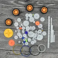 ENGRANAJES POLEAS. EJE Y RUEDAS 78pcs