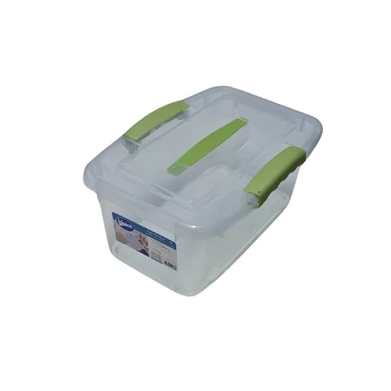 CAJA PLASTICA 6 LTS TRANSPARENTE CON TAPA MYBOX