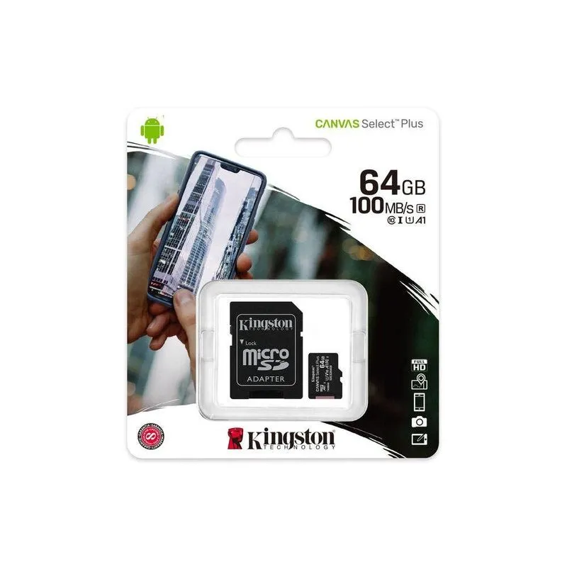 MEMORIA FLASH MICRO SD + ADAPTADOR 64GB/SDCS2 64GB