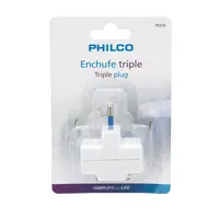 ENCHUFE TRIPLE 79310 BLANCO PHILCO