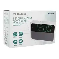 RADIO RELOJ DESPERTADOR 1,8" BLUETOOTH 1018BT PHILCO
