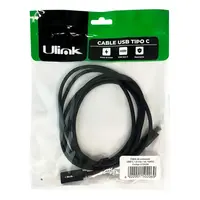 CABLE IMPRESORA USB-C 1,8 mts NEGRO