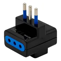 ENCHUFE TRIPLE 79311 NEGRO PHILCO