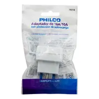 ADAPTADOR ENCHUFE 16A -10A 79314 BLANCO PHILCO