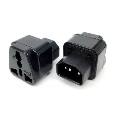 ADAPTADOR CORRIENTE MULTINORMA SCHUKO A C14 MACHO 10A. NO CERTIFICADO