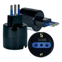 ADAPTADOR CORRIENTE SCHUKO A C-14 MACHO 10A. NO CERTIFICADO