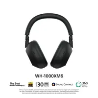 AUDIFONO BLUETOOTH C/MICROFONO Y SUPRESION DE RUIDO WH-1000XM6 NEGRO