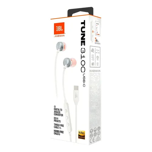 AUDIFONO ALAMBRICO USB C 310C WHITE