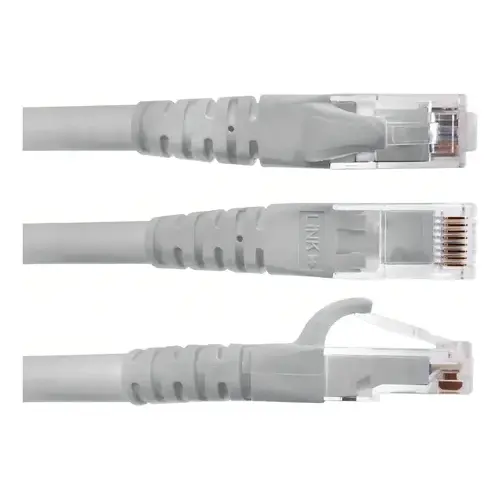 CABLE PATCH CORD CAT.6 30 CM INYECTADO/GRIS/CP6G-03-4 / LINK MADE
