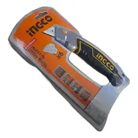CORTA CARTON BLACK BLADE SK4 + 6 HOJAS 19X61 mm  INGCO
