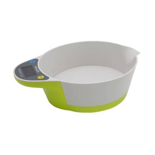 PESA DE COCINA CON BOWL1GR. HASTA 5KG. KS767 PHILCO