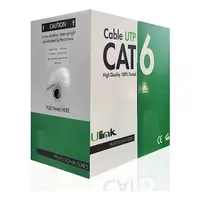 CABLE RED UTP CAT.6 UNIFILAR CJA. 100 MTS GRIS 4x2x0,52 Indoor