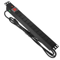 PDU RACK 1U 12 ENCHUFES HEMBRA/NACIONAL/16A ENTRADA ENCHUFE MACHO/NACIONAL