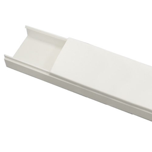 BANDEJA 40x16x2000 mm PVC CON TAPA BLANCA CC-4016-W