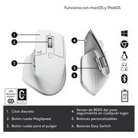 MOUSE INALAMBRICO VERTICAL MX MASTER 3S BLANCO