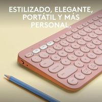TECLADO INALAMBRICO BLUETOOTH PEBBLE KEYS 2 K380S ROSA 920-011785