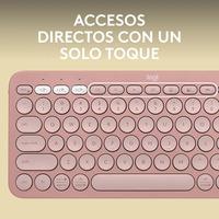 TECLADO INALAMBRICO BLUETOOTH PEBBLE KEYS 2 K380S ROSA 920-011785