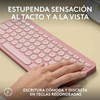TECLADO INALAMBRICO BLUETOOTH PEBBLE KEYS 2 K380S ROSA 920-011785