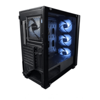 GABINETE GAMER Y03-BK 4 FAN ARGB/ 1 FAN REAR/ 3 FRONT/ E-ATX/ M-ATX/ ITX/ USB 3.0/USB 2.0/AUDIO SIN FUENTE / ESGAMING