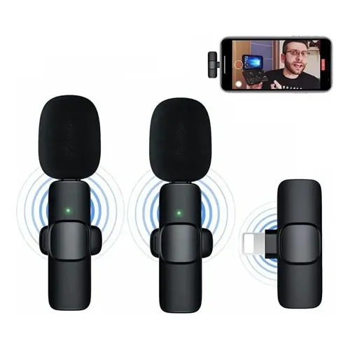 MICROFONO INALAMBRICO SOLAPA PARA IPHONE LINKON-2 Mic+Adapt.