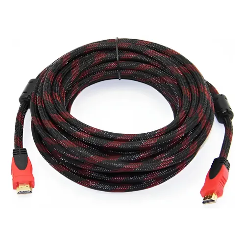 Cable Hdmi a Hdmi mach/macho Hdtv 15 Metros Full Hd Blindado,enmallado y Reforzado