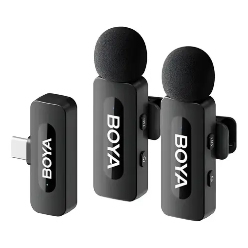 MICROFONO INALAMBRICO DOBLE+CONECTOR USB-C
