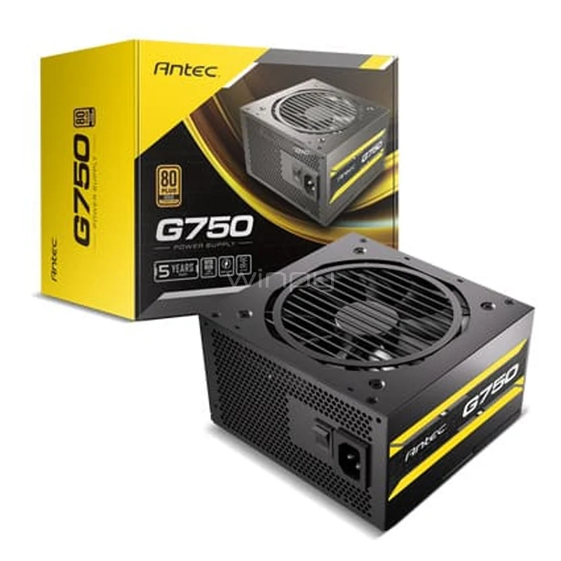 FUENTE PODER 750 W/ SEMIMODULAR 80 PLUS CERTF/GOLD G750