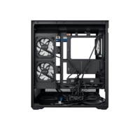 GABINETE GAMER BK01 ATX BLACK ARGB (6 FAN)  2 FAN MB/ 3 FAN ABAJO, 1 FAN TRASERO S/ FUENTE