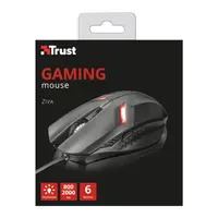 MOUSE ALAMBRICO USB OPTICO GAMING ZIVA (21512) 6 BOTONES/2000DPI TRUST