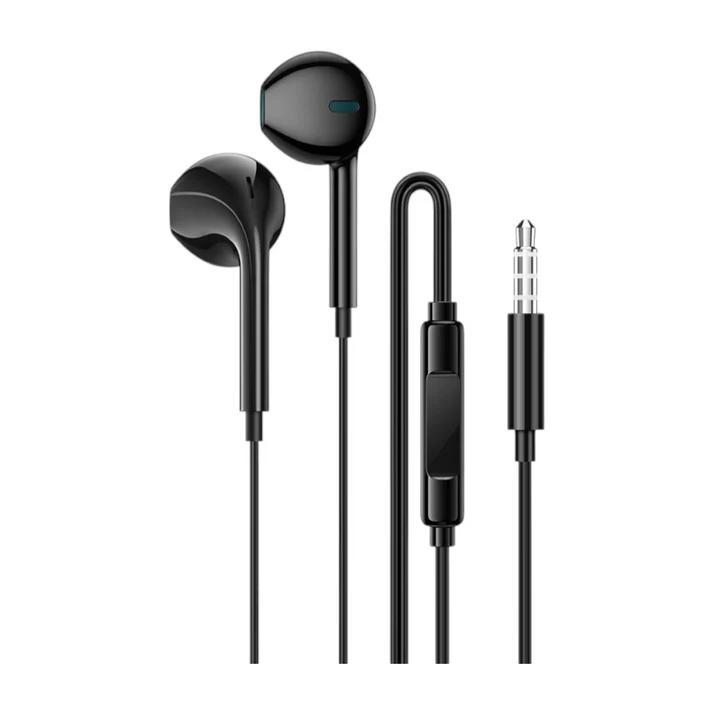 AUDIFONO CON MIC. IN EAR NEGRO PLUG 3.5 mm 1,2 m BM100