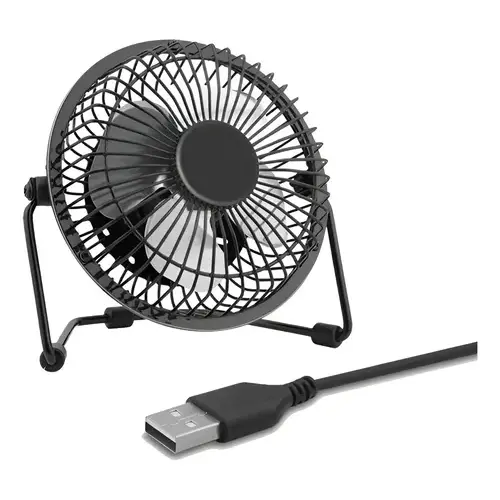 VENTILADOR MINI DE MESA USB NEGRO A18 MULTIMARCA