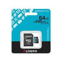 MEMORIA FLASH SDXC MICRO C/ADAP. SDCG4/64GB/200MBs V30 A2 KINGSTON
