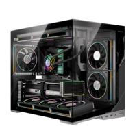 GABINETE GAMER ZERO MATX BLACK ARGB (6 FAN)  2 FAN MB/ 3 FAN ABAJO, 1 FAN TRASERO S/ FUENTE/ USB 3.0