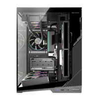 GABINETE GAMER ZERO MATX BLACK ARGB (6 FAN)  2 FAN MB/ 3 FAN ABAJO, 1 FAN TRASERO S/ FUENTE/ USB 3.0