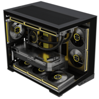 GABINETE GAMER ZERO MATX BLACK ARGB (6 FAN)  2 FAN MB/ 3 FAN ABAJO, 1 FAN TRASERO S/ FUENTE/ USB 3.0