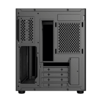 GABINETE GAMER REBEL MATX BLACK ARGB (5 FAN)  2 FAN MB/ 2 FAN ABAJO, 1 FAN TRASERO S/ FUENTE/ USB 3.0/ USB C