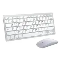 TECLADO/MOUSE INALAMBRICO 2.4 Ghz WB-8066 PLATA (no inlc. pilas)