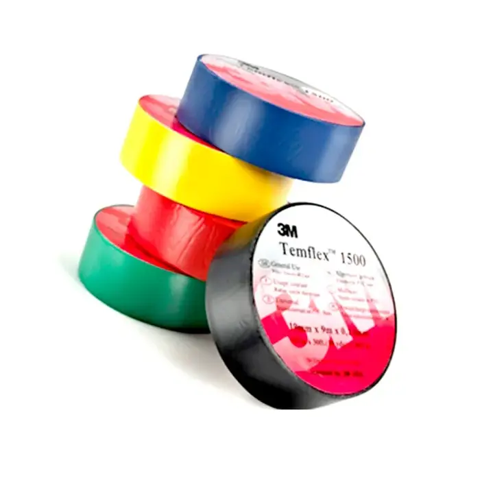 CINTA AISLADORA PACK 4 UN COLORES 18mm x 10M TEMFLEX 1500 3M