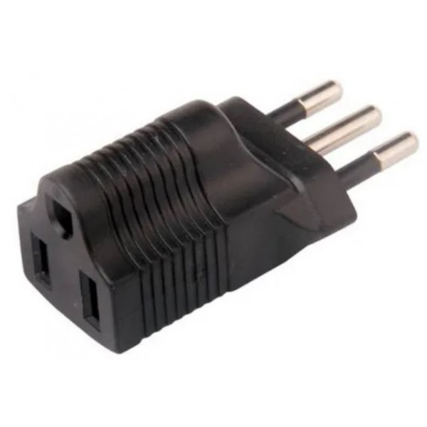 ADAPTADOR ENCHUFE AMERICANO  A 2 PATAS NACIONAL