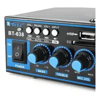 Amplificador Mini Bluetooth Digital Hifi 2ch Color Negro FeelSales