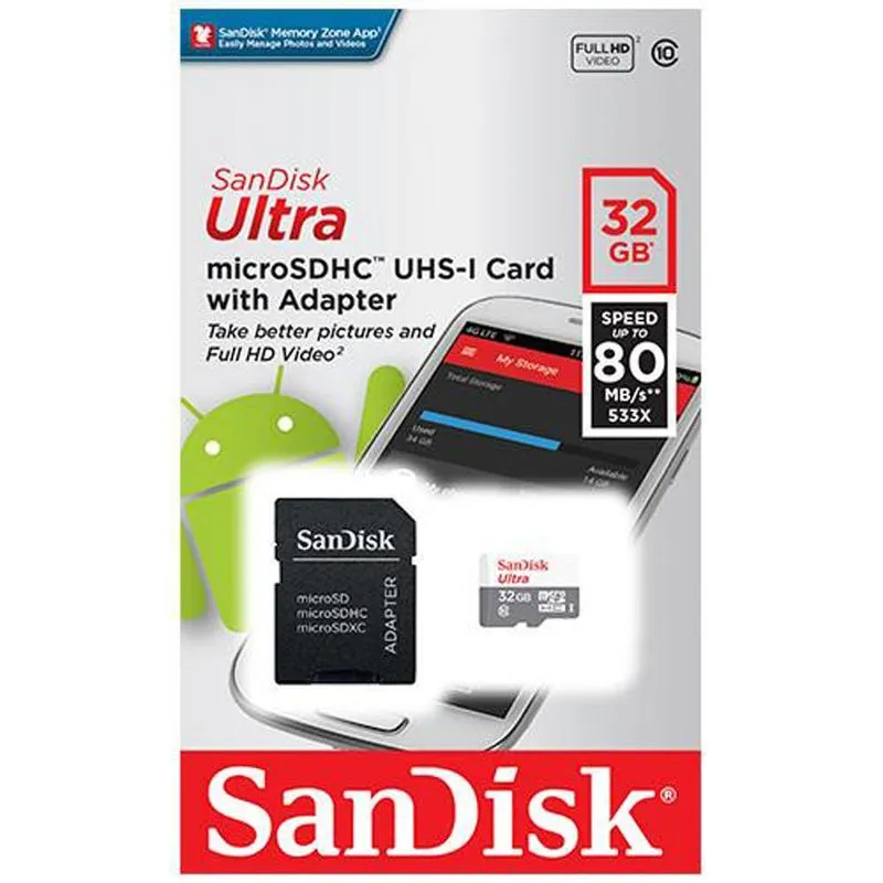 MEMORIA MICRO SD 32GB ULTRA C/ADAPTADOR 