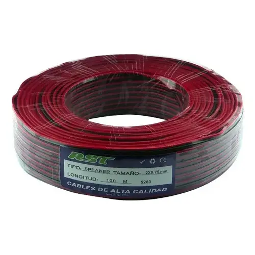 CABLE AUDIO ROLLO 100 MTS 2X0,75MM