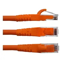 CABLE PATCH CORD CAT.6 0,5M KIT 4 UN NARANJO LSZH INYECTADO