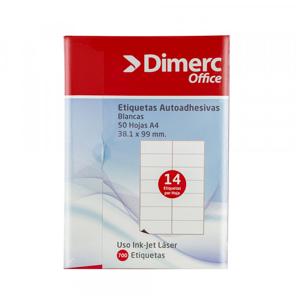 ETIQUETAS AUTOADHESIVAS INK-JET LASER 216X279MM 25HJS.