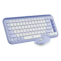TECLADO/MOUSE INALAMBRICO POP ICON COMBO ESP LILA
