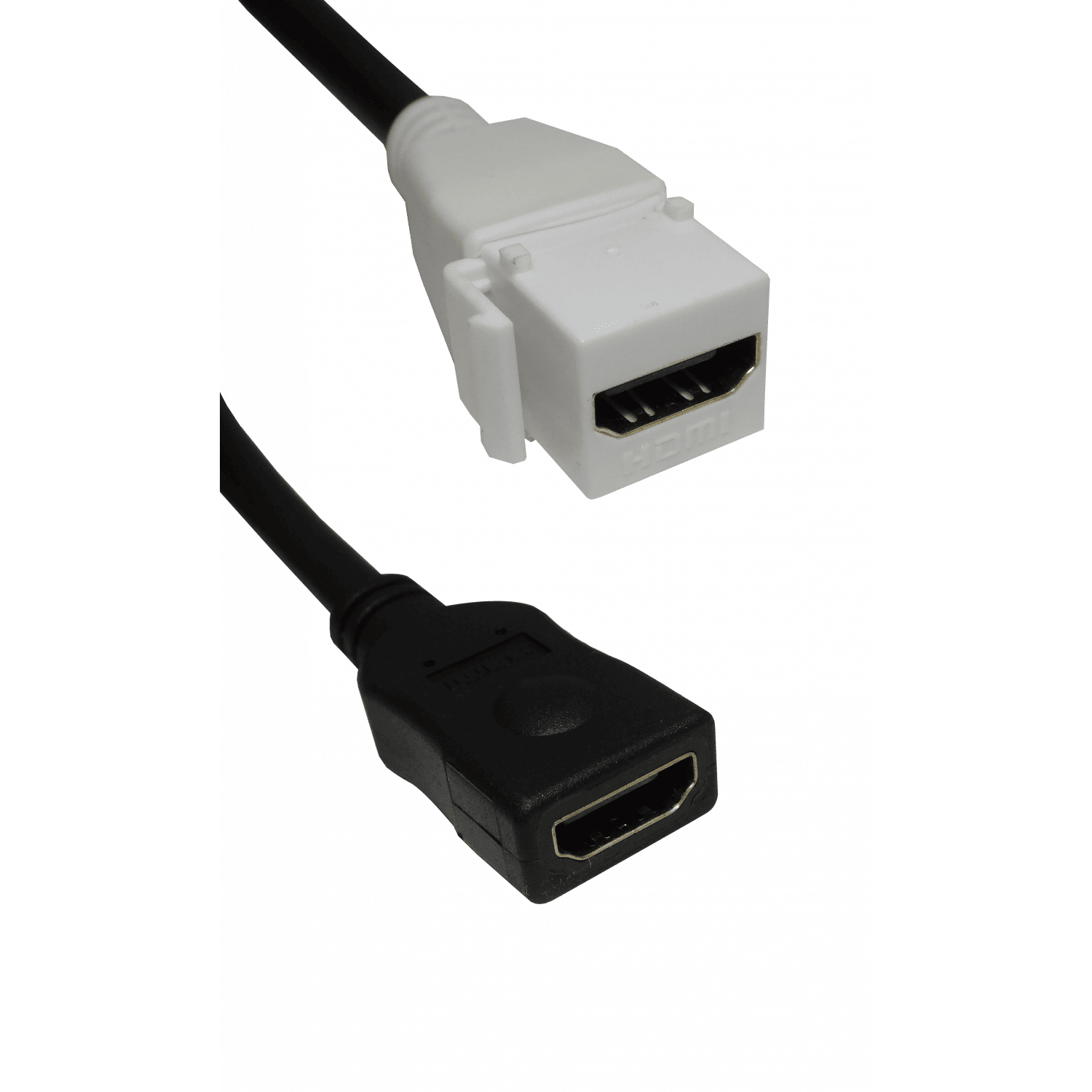 CABLE HDMI EXTENSION FACEPLATE 15CM H/H KEYSTONE V1.4