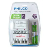 CARGADOR PILAS AA /AAA/9V  + 2PILAS AA/ 2PILAS AAA 42PLC9854G 