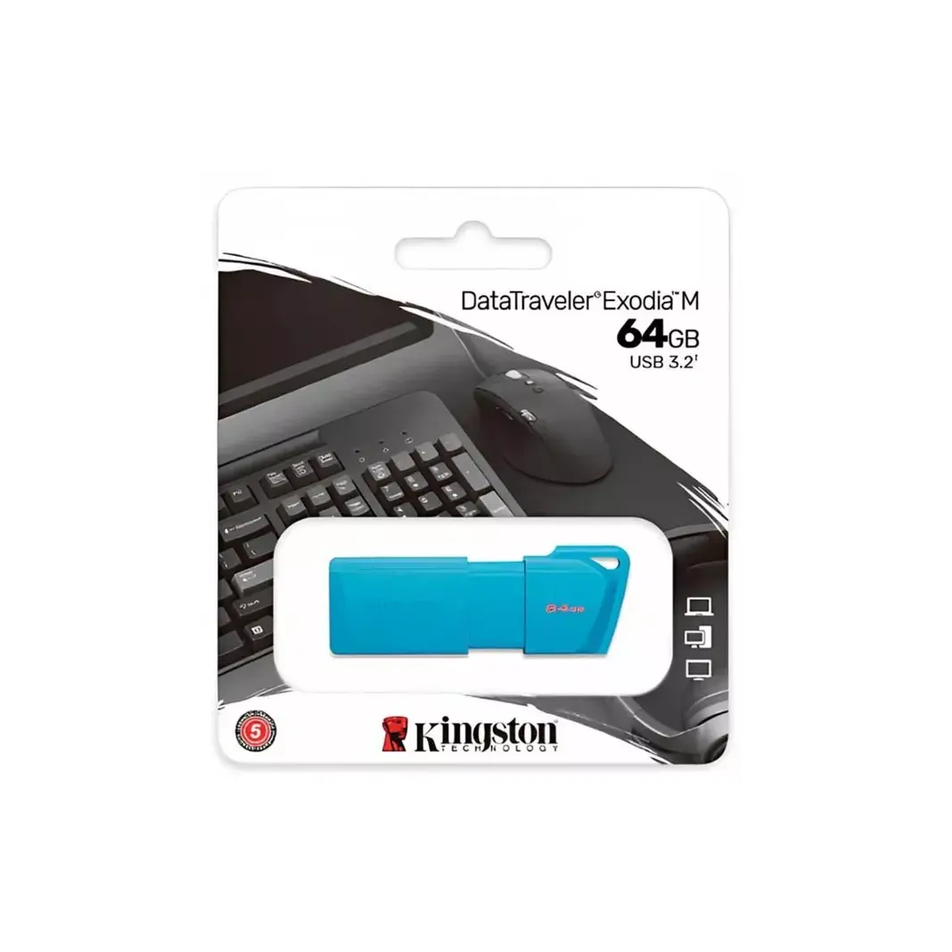 PENDRIVE 64GB USB3.2 DATA TRAVELER EXODIA M CELESTE KC-U2L64-7LB 