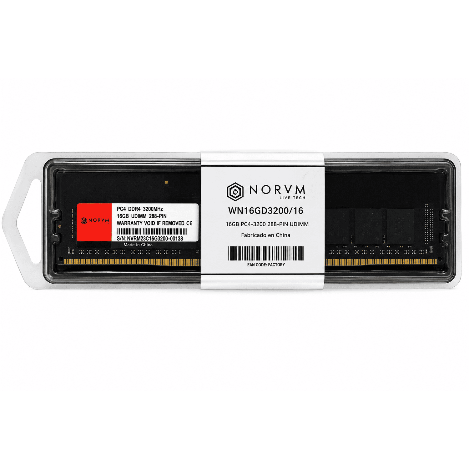 MEMORIA RAM UDIMM 16GB DDR4 3200 MHZ ( WN16GD3200/16)